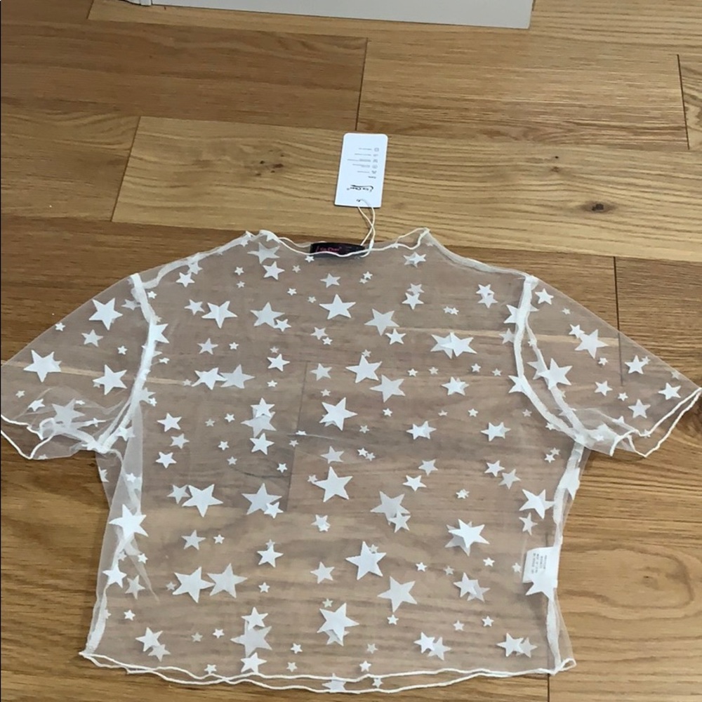 Mesh Star top crop